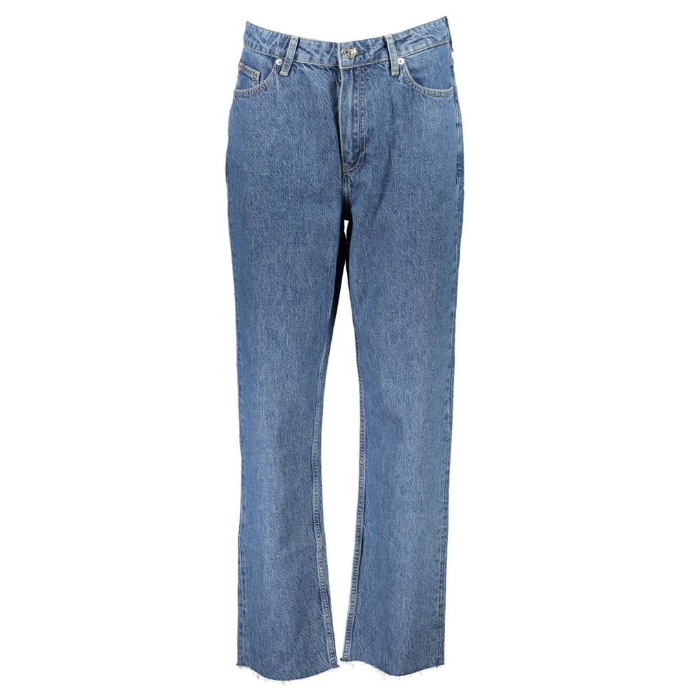 Blue Cotton Women Jeans