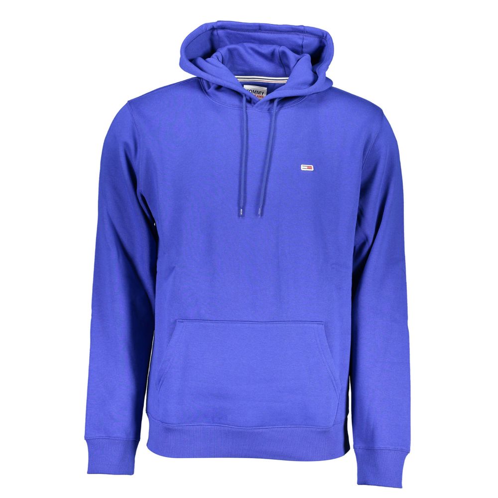 Blue Cotton Men's Sweatshirt Hoodie