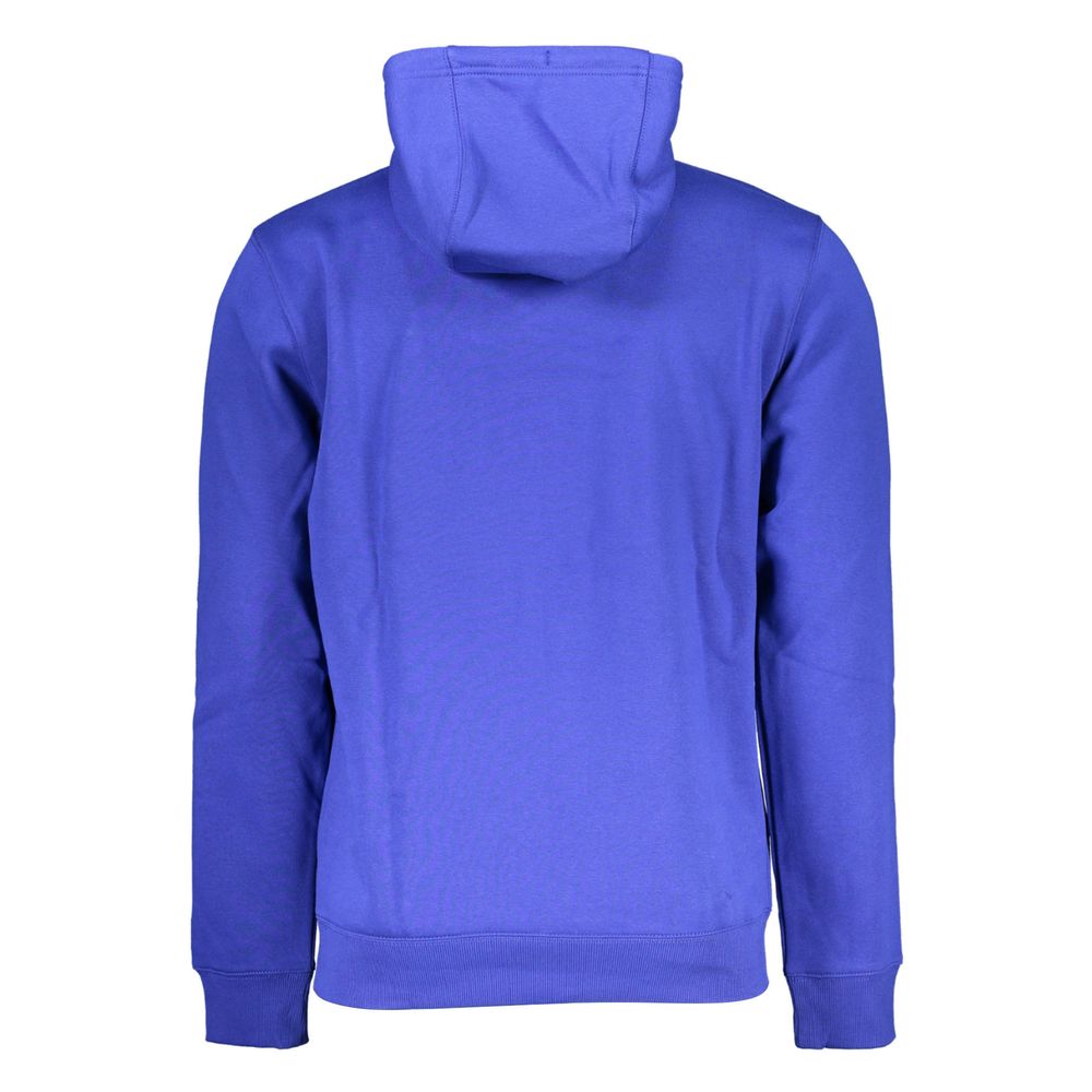 Blue Cotton Men's Sweatshirt Hoodie