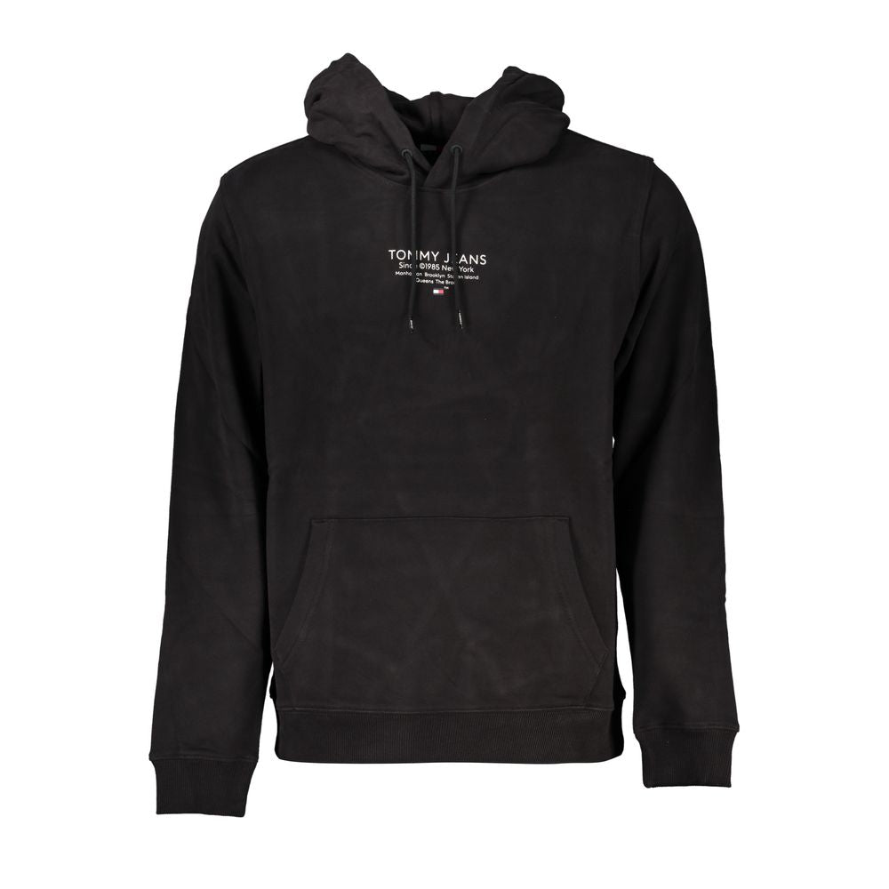 Black Cotton Men's Sweatshirt