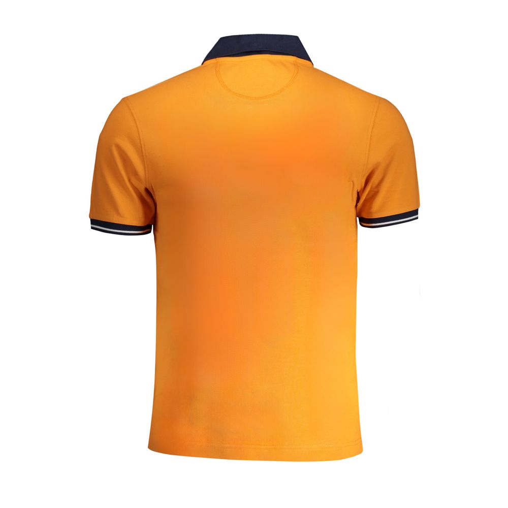 Arancione Cotton Men Polo