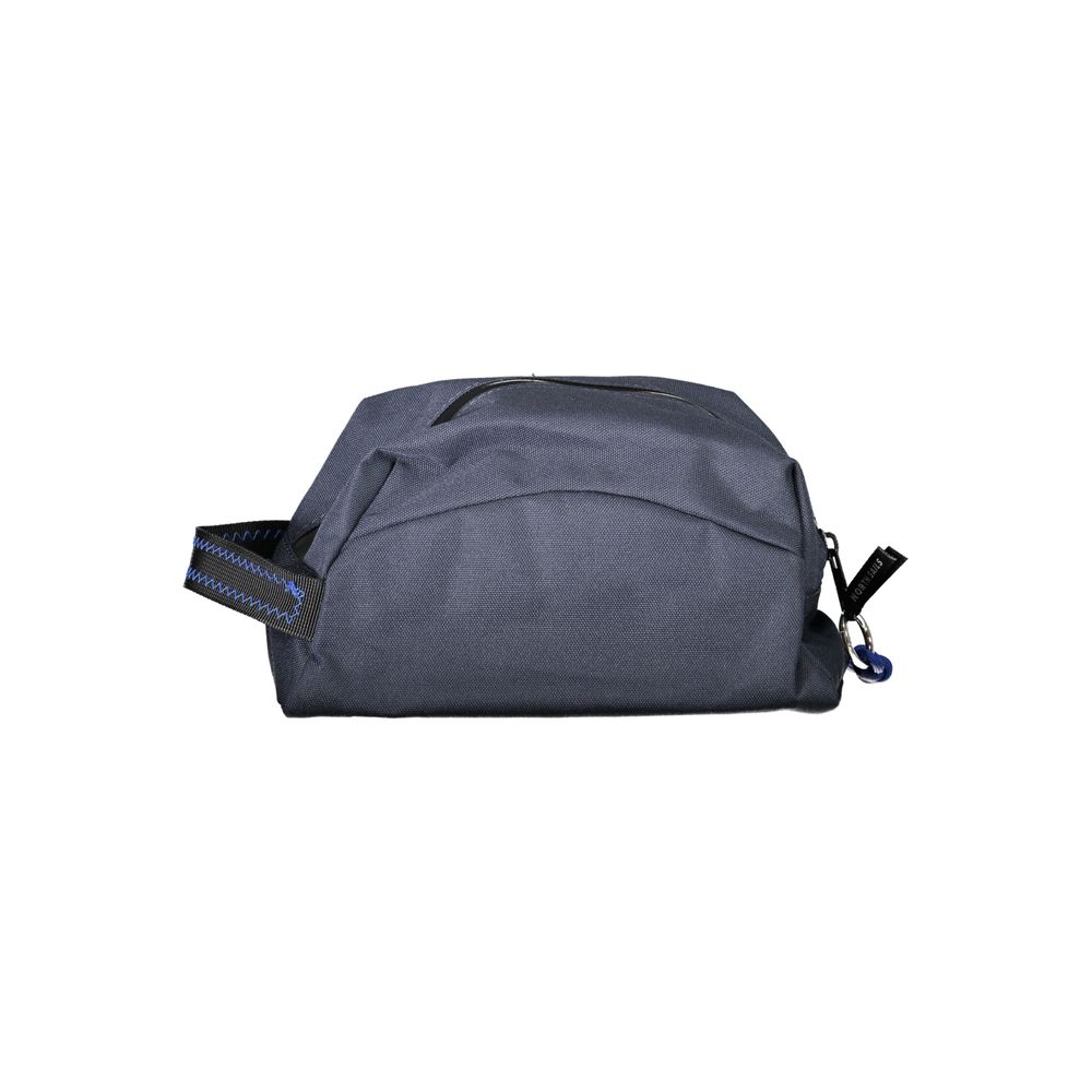 Blue Polyester Men Beauty Case