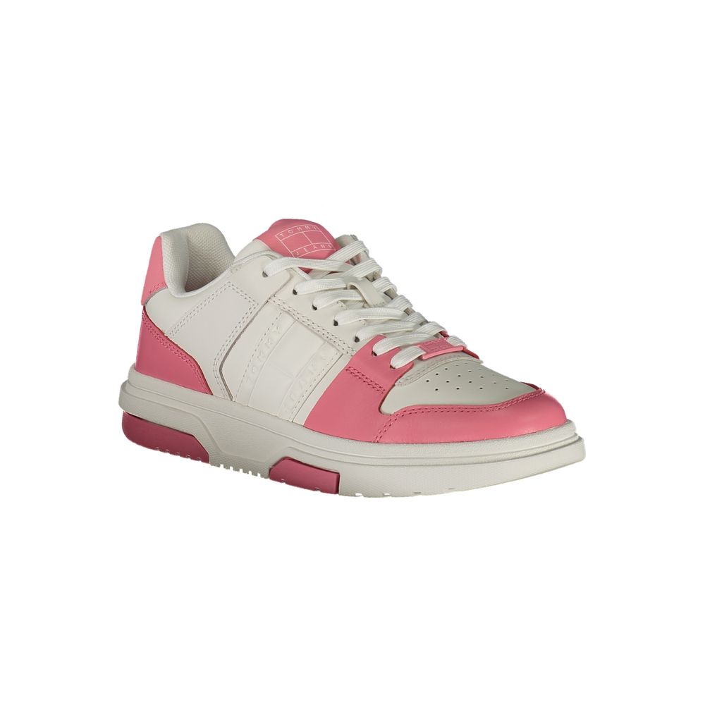 Pink Leather Women Sneaker