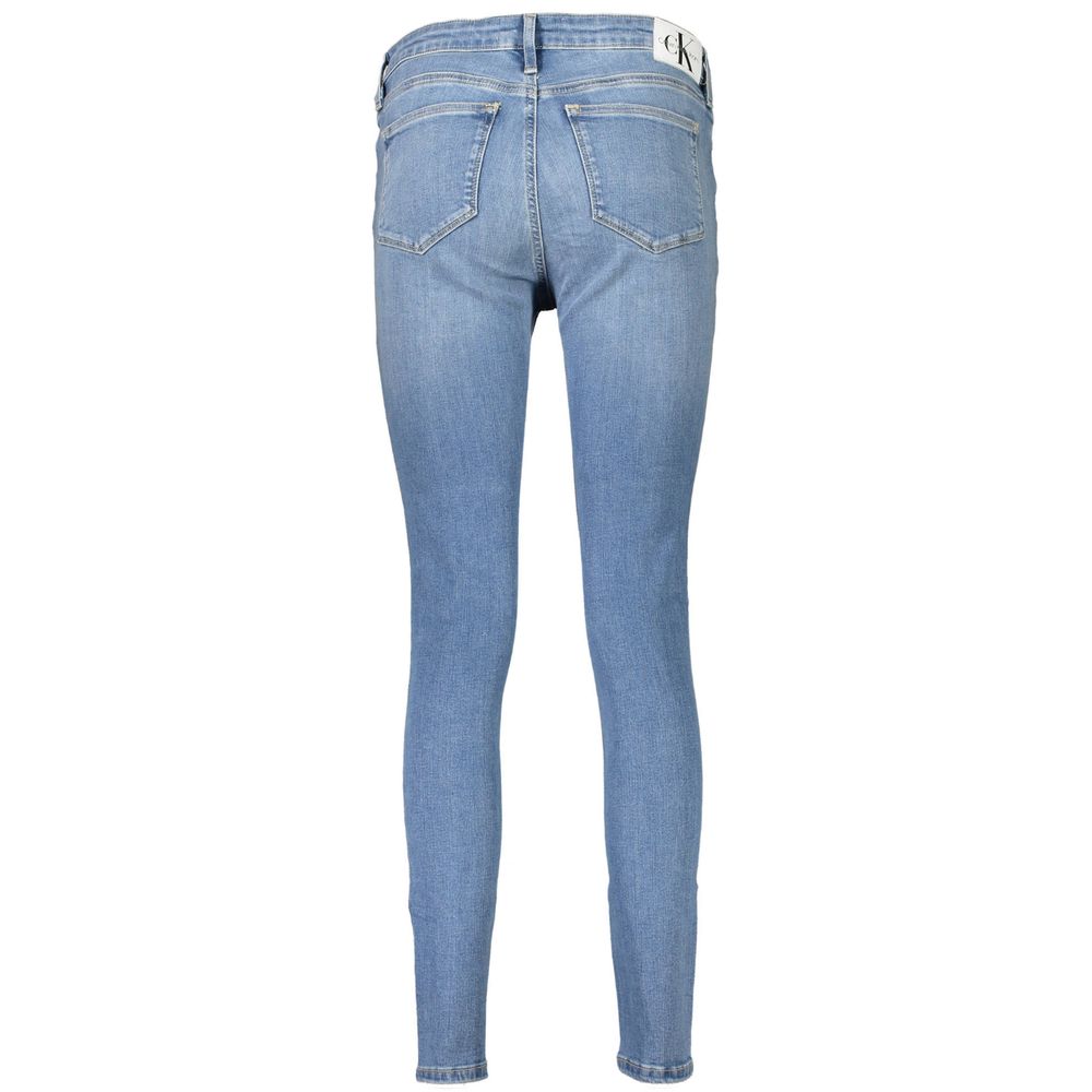 Blue Cotton Women Jeans