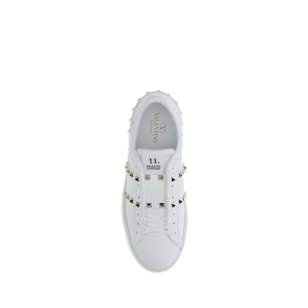 White Calf Leather Bos Taurus Low Top Sneakers