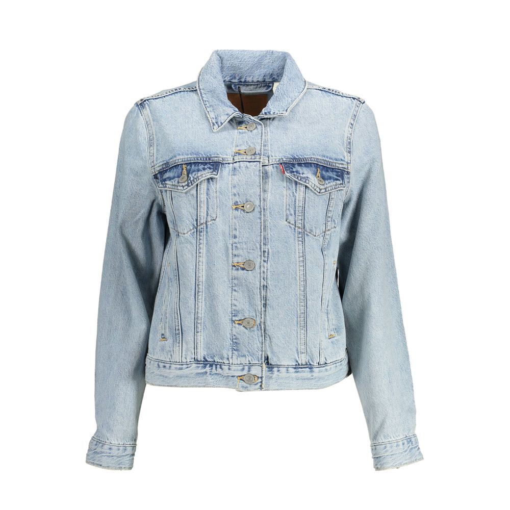 Azzurro Cotton Women Jacket