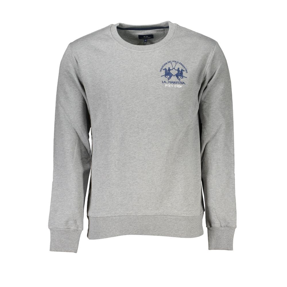 Grigio Cotton Men Sweatshirt