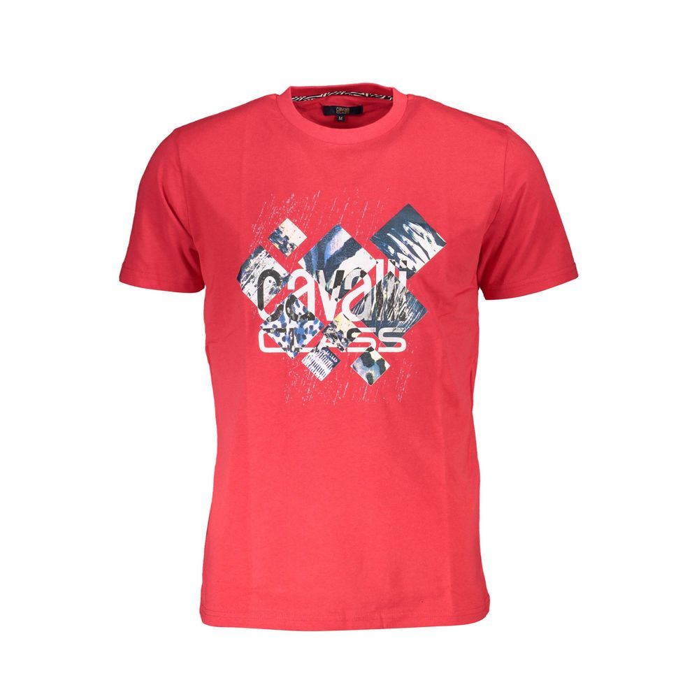 Red Cotton Men T-Shirt