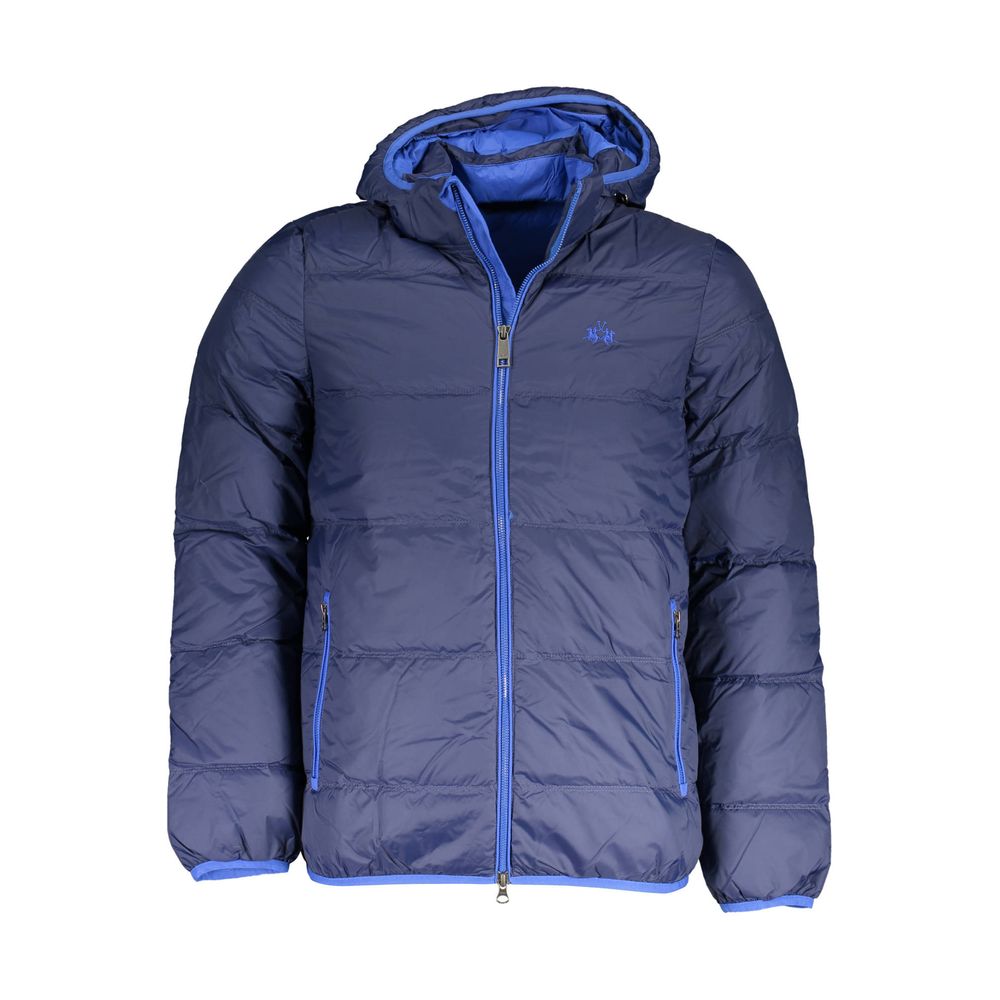 Blu Polyamide Men's Jacket