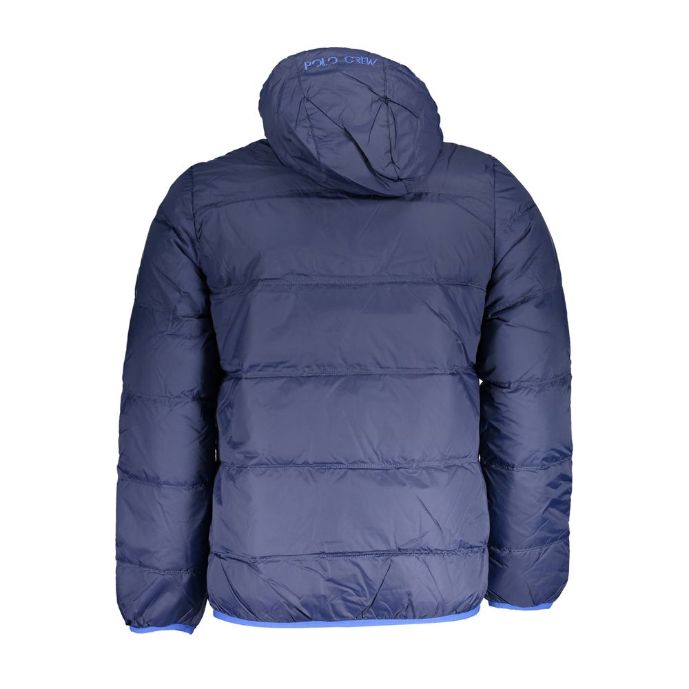 Blu Polyamide Men's Jacket