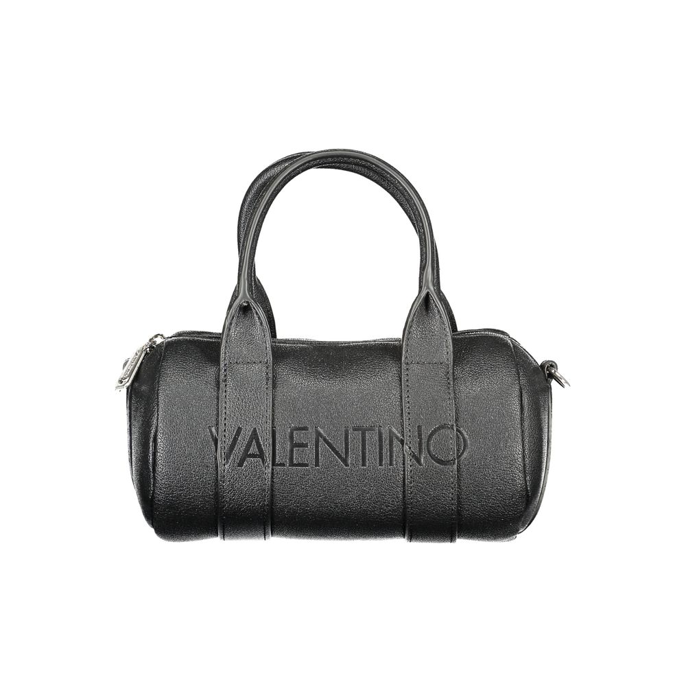 Black Polyurethane Women Handbag