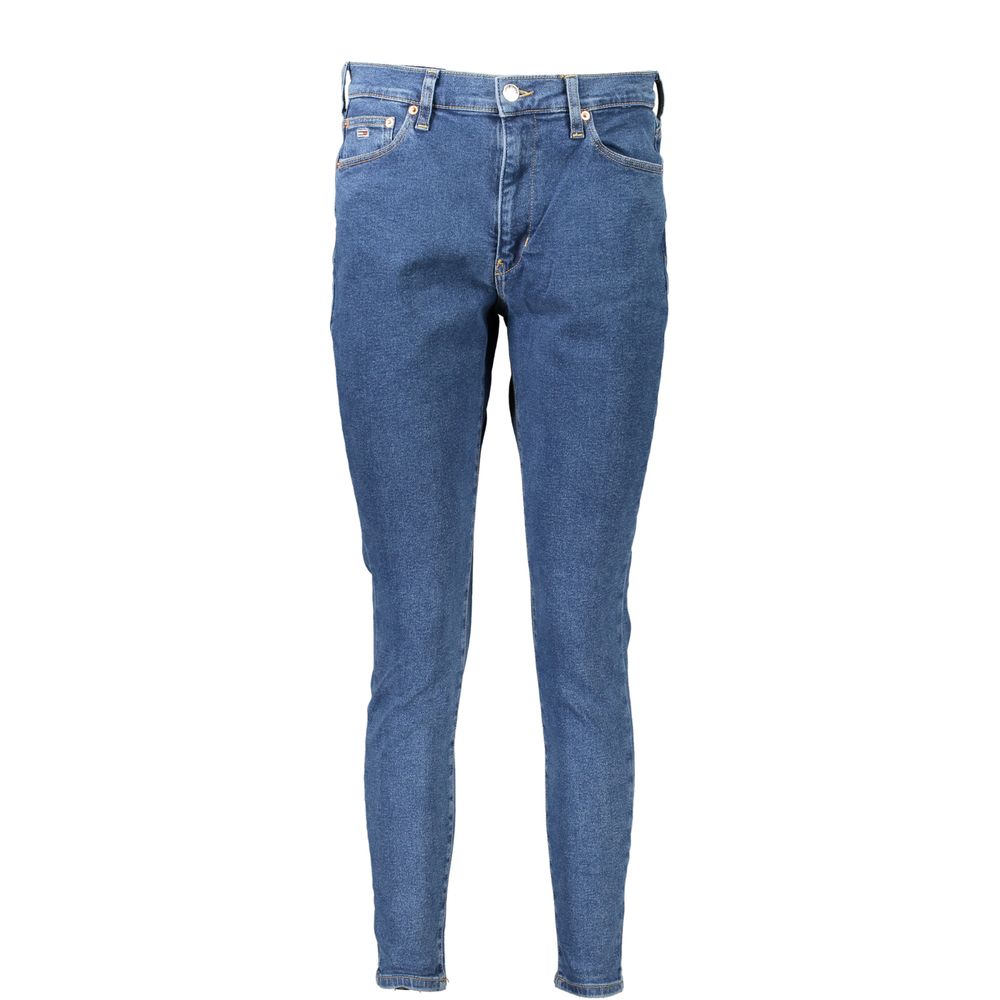 Blue Cotton Women Jeans