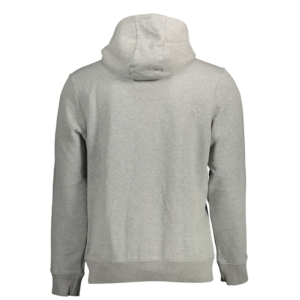 Gray Cotton Men's Hoodie