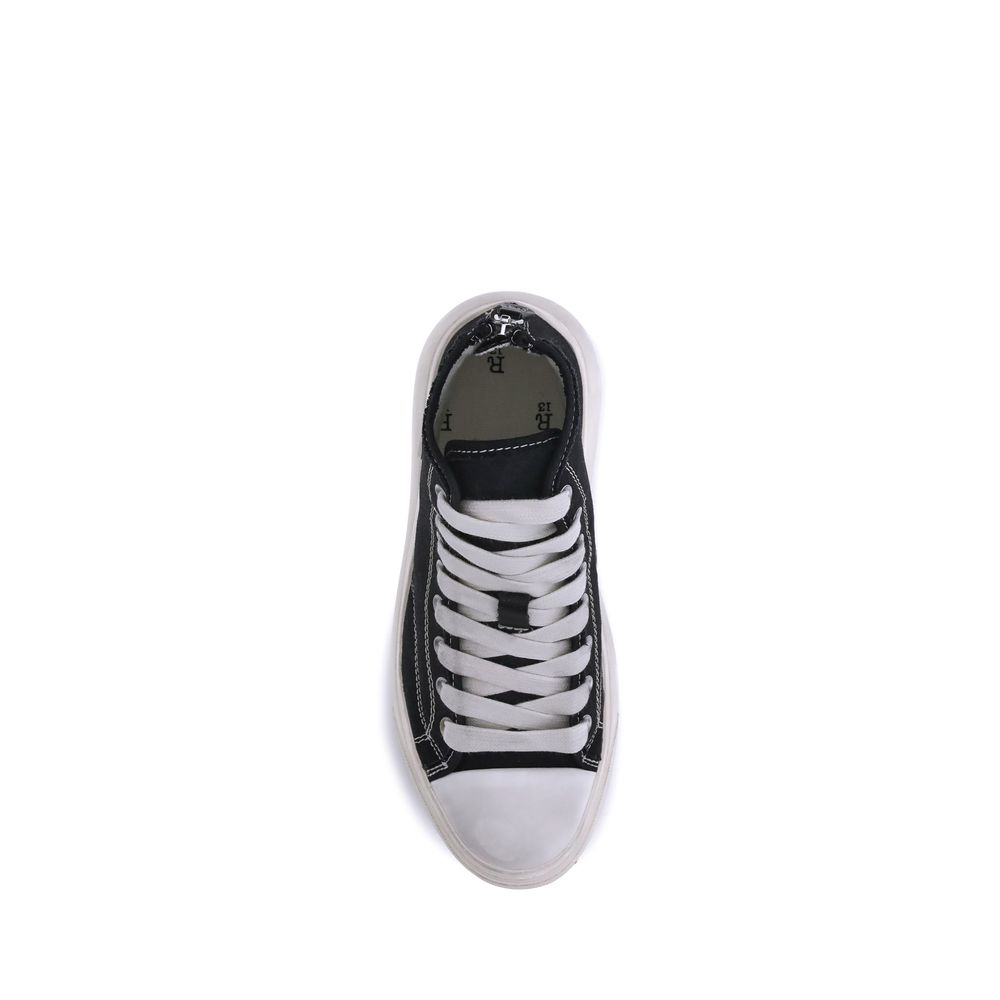 Black Polyethylene High Top Sneakers