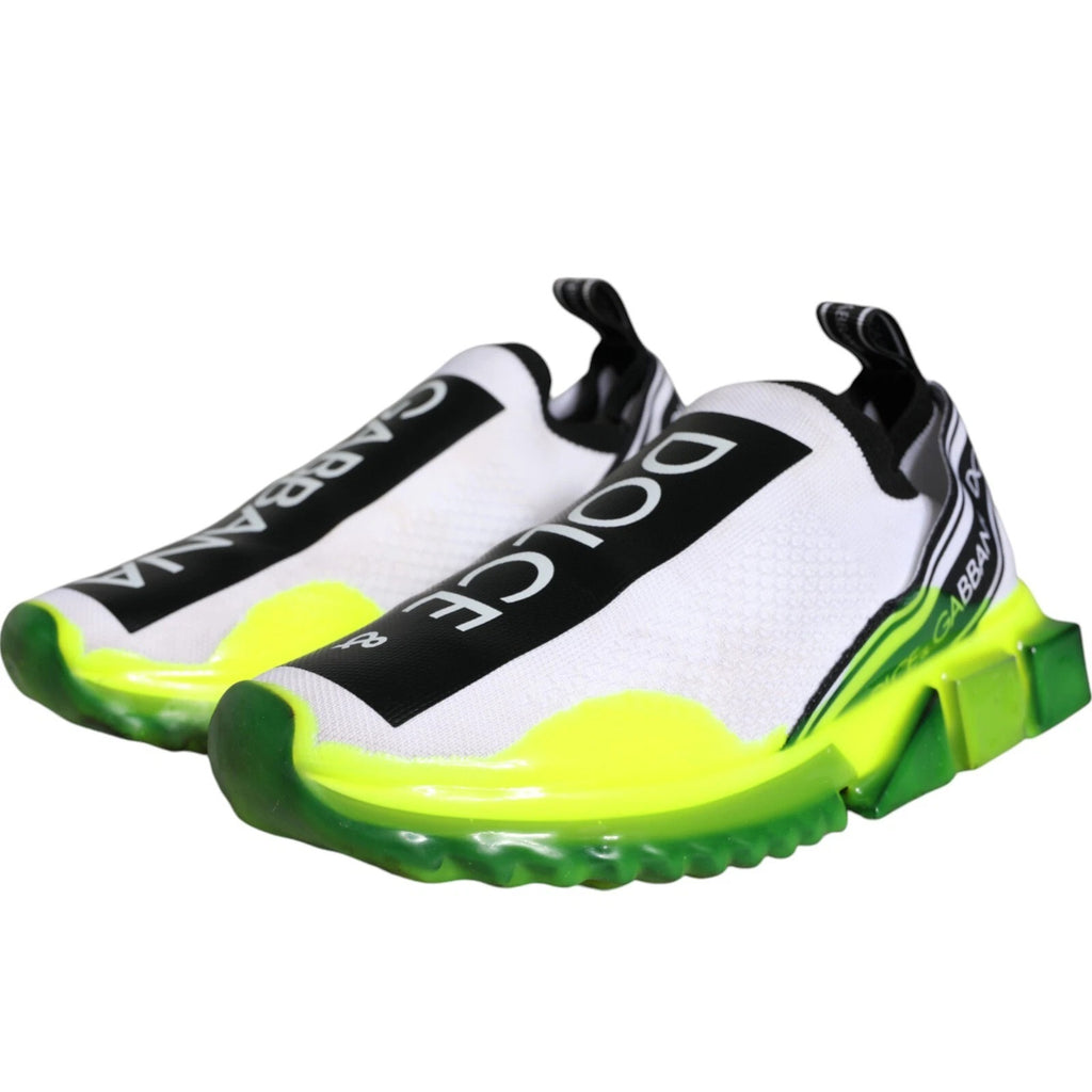 White Yellow Slip On Sorrento Sneakers Shoes