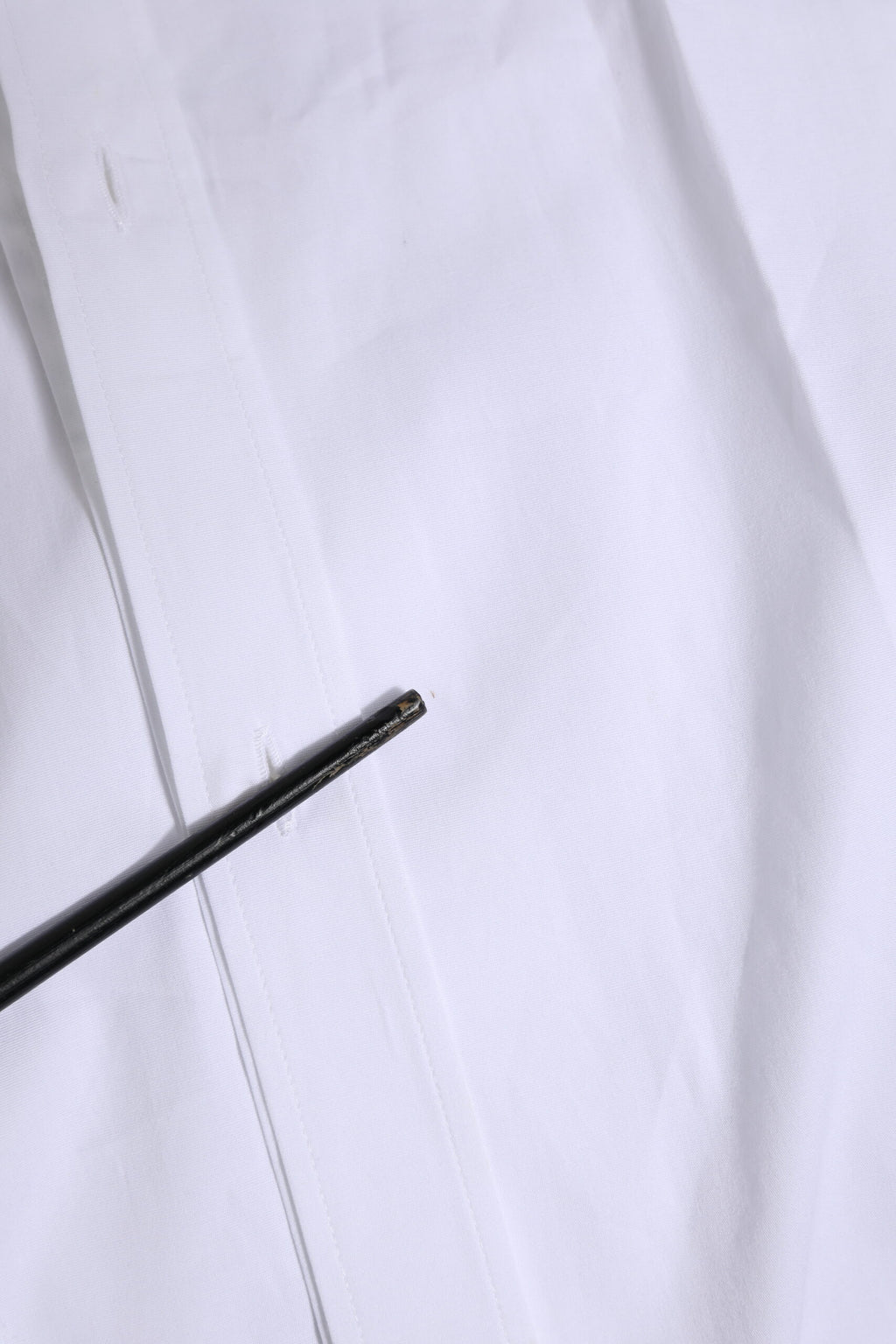 White Long Sleeves Dress GOLD Formal Shirt