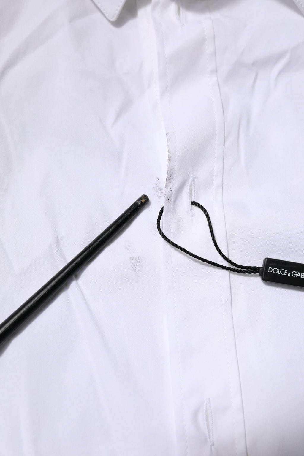 White Cotton GOLD Long Sleeves Formal Shirt