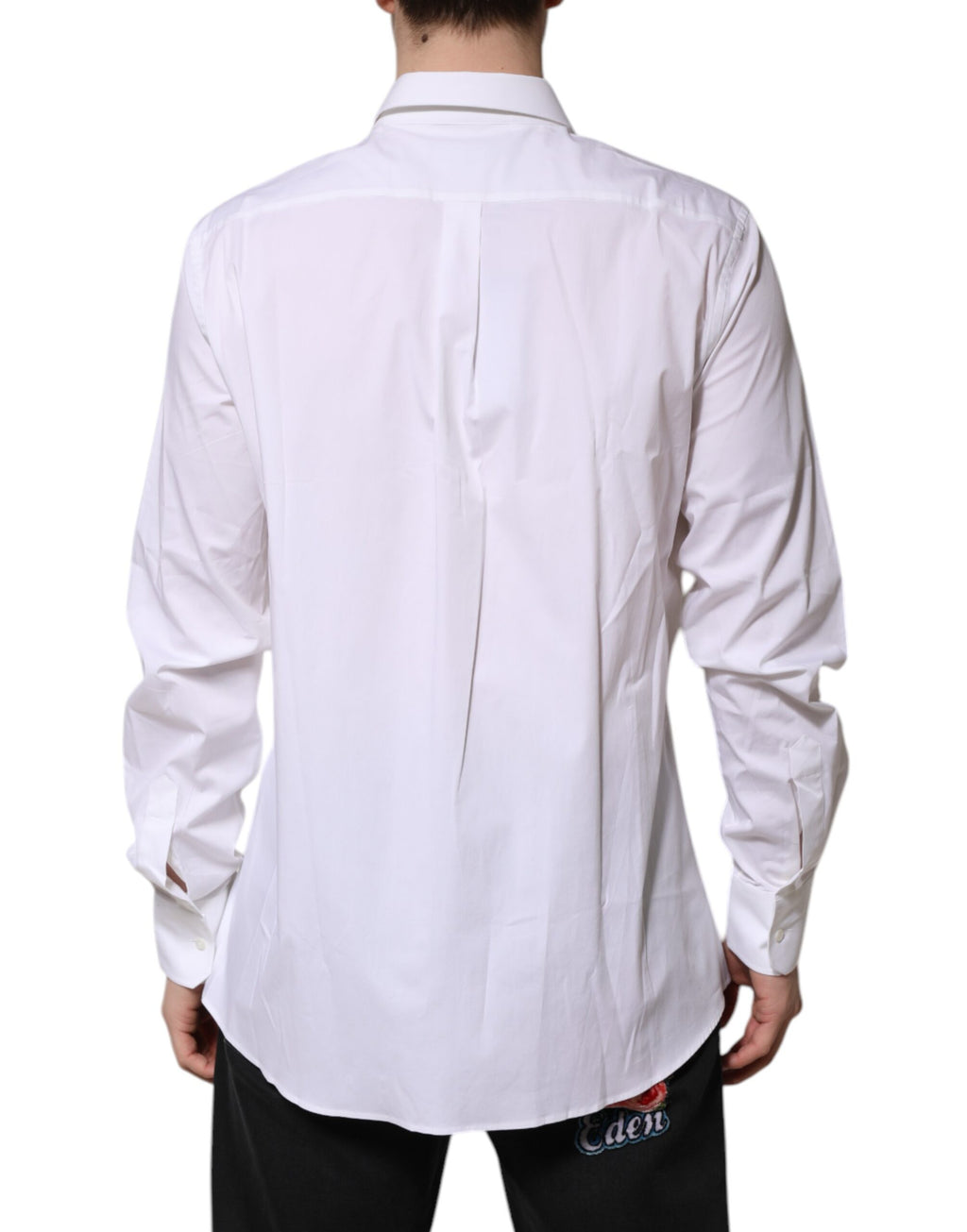 White MARTINI Long Sleeve Dress Formal Shirt