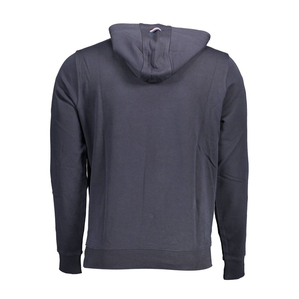 Blue Cotton Men Sweatshirt