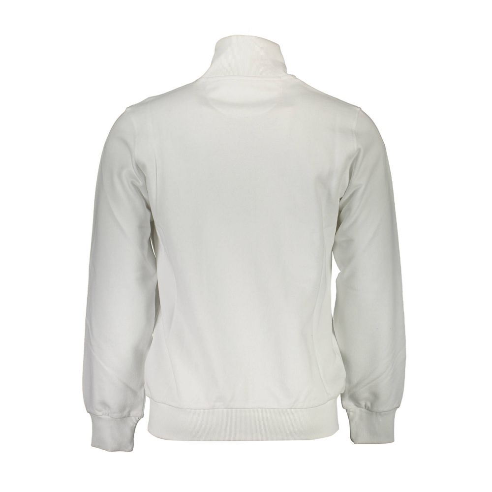 White Cotton Men Sweatshirt