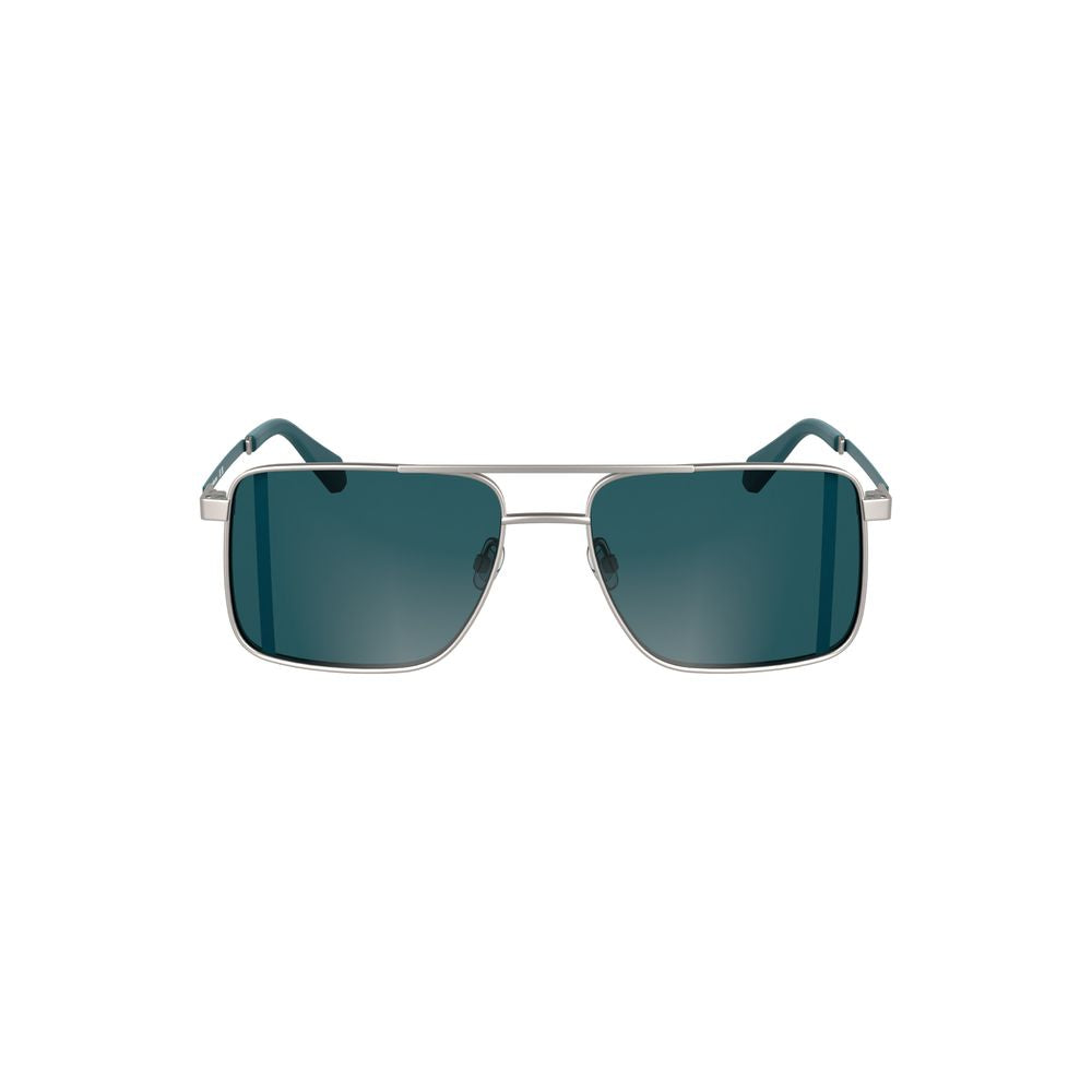 Gray Metal Men Sunglass
