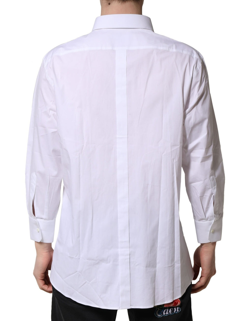 White GOLD Long Sleeve Dress Men Formal Shirt