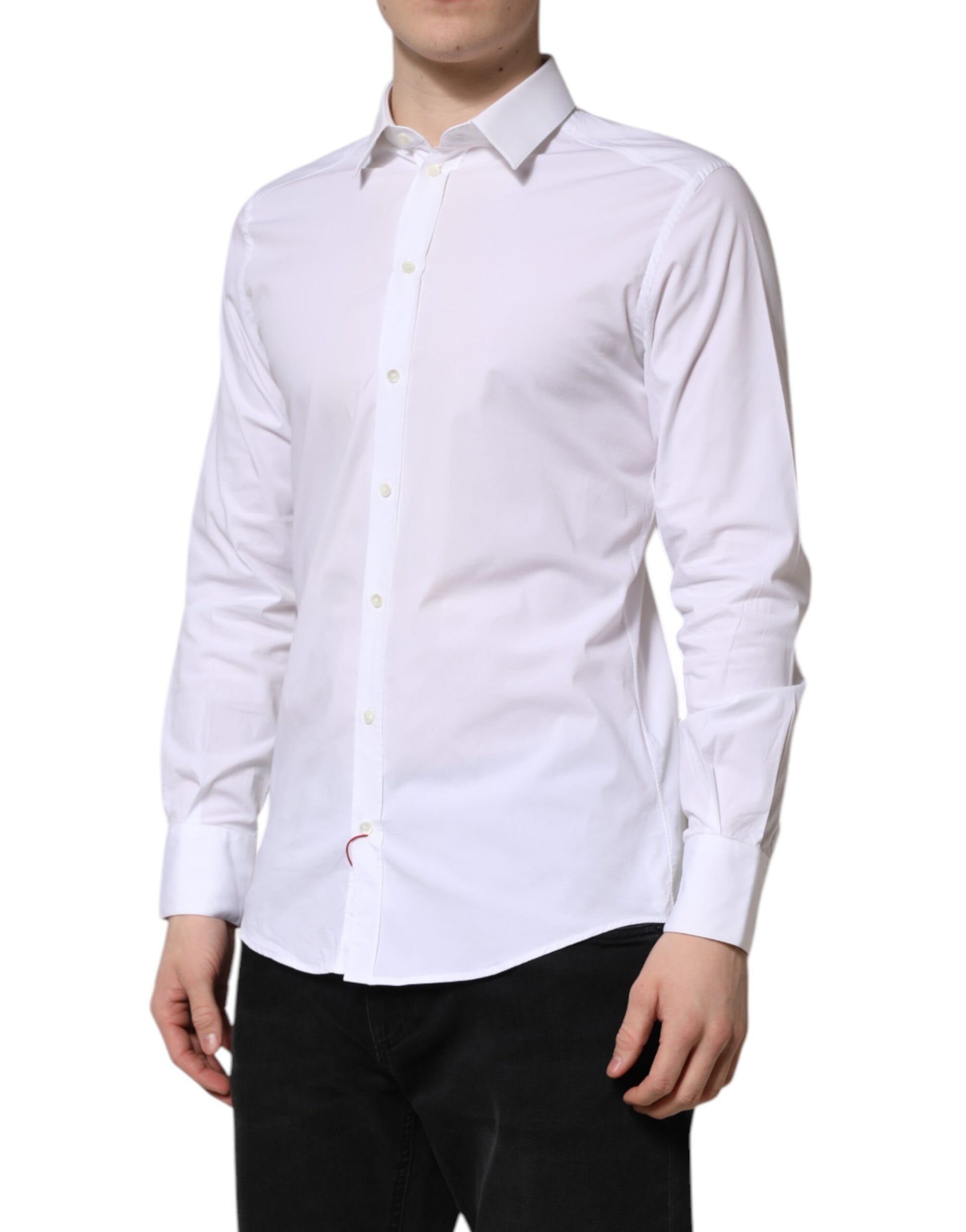 White GOLD Long Sleeve Dress Formal Shirt