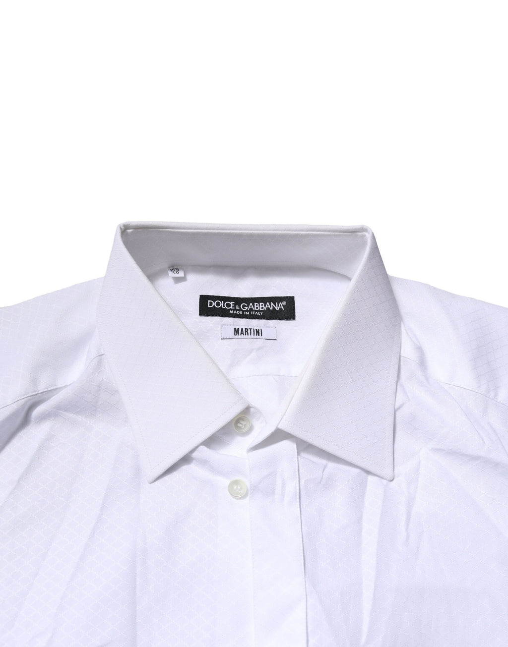 White MARTINI Cotton Men Dress Formal Shirt