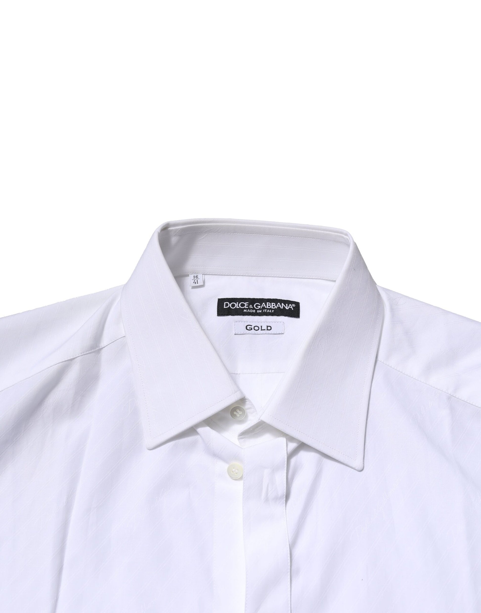 White GOLD Cotton Long Sleeves Men Formal Shirt