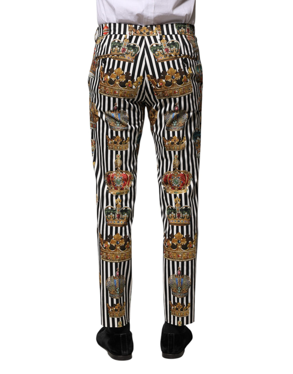 Multicolor Striped Crown Pants