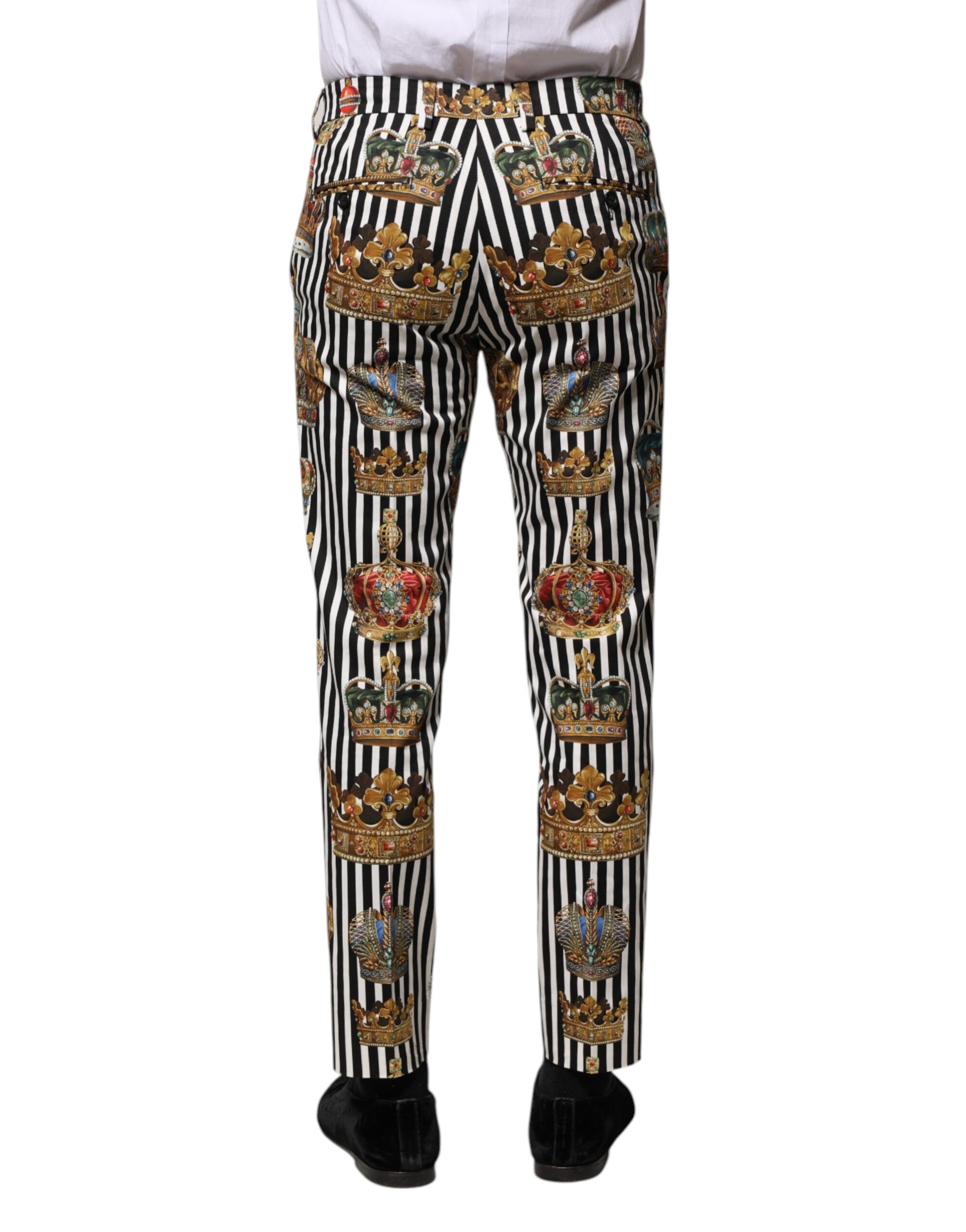 Multicolor Striped Crown Pants
