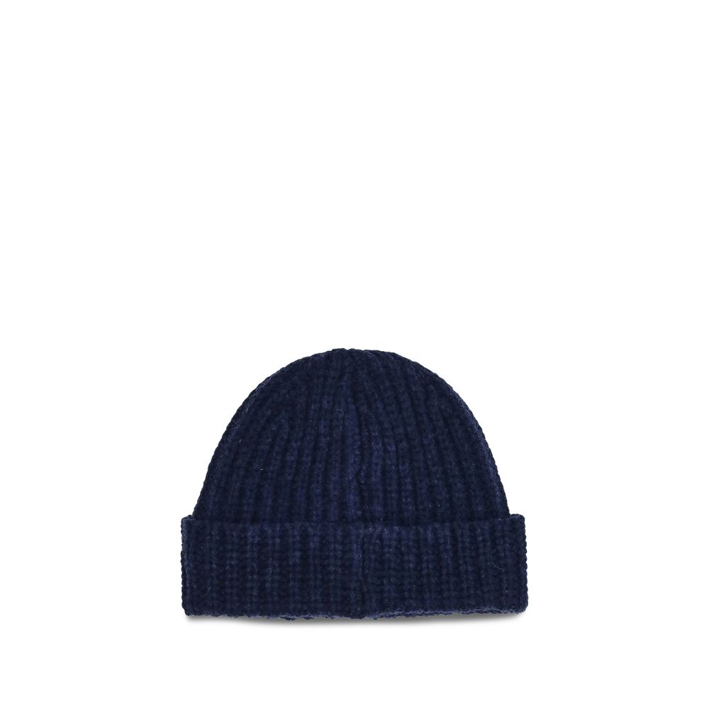 Blue Wool Beanie