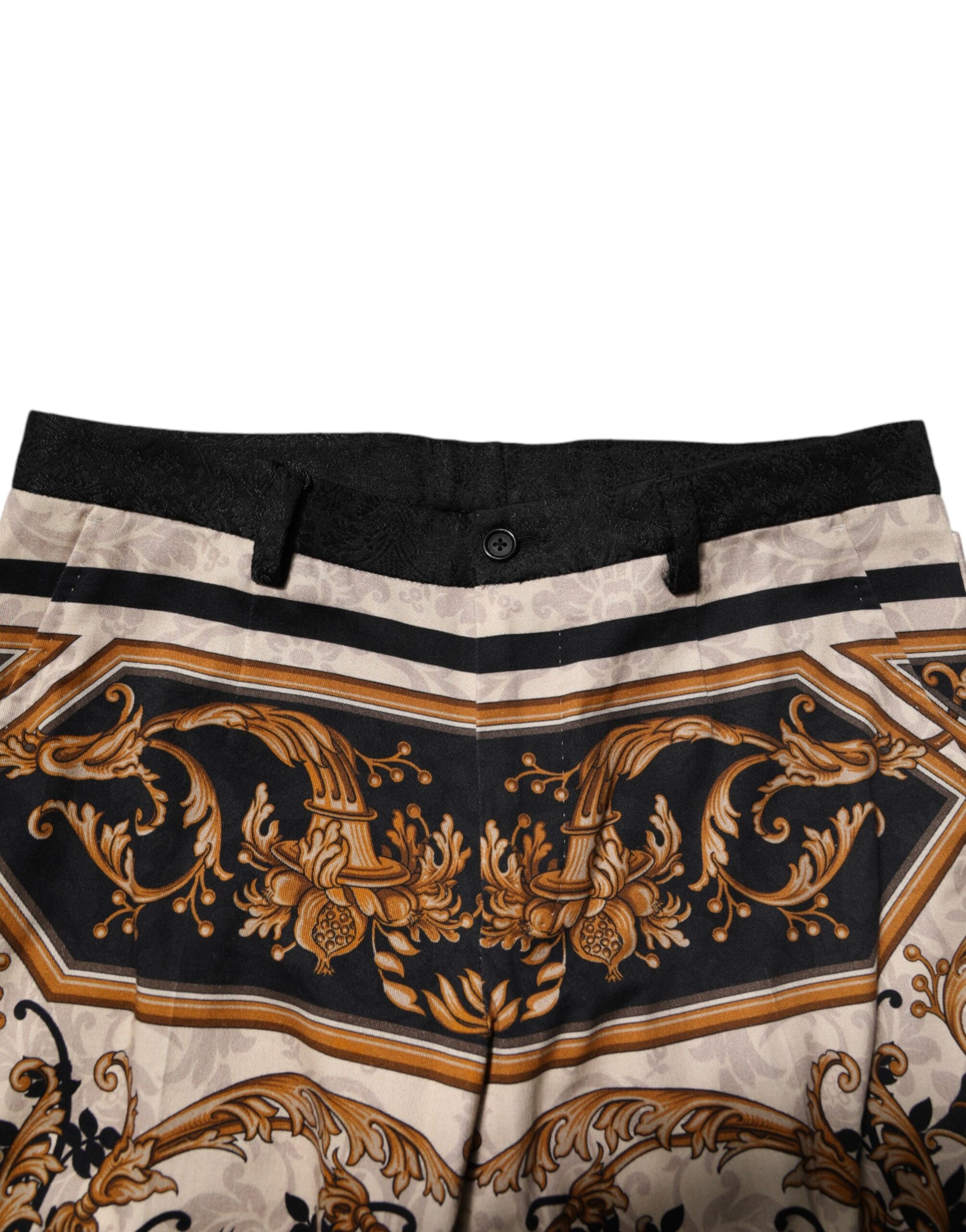 Multicolor Floral Print Dress Pants