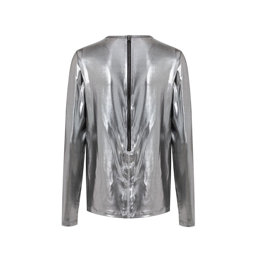 Gray Viscose Long Sleeve
