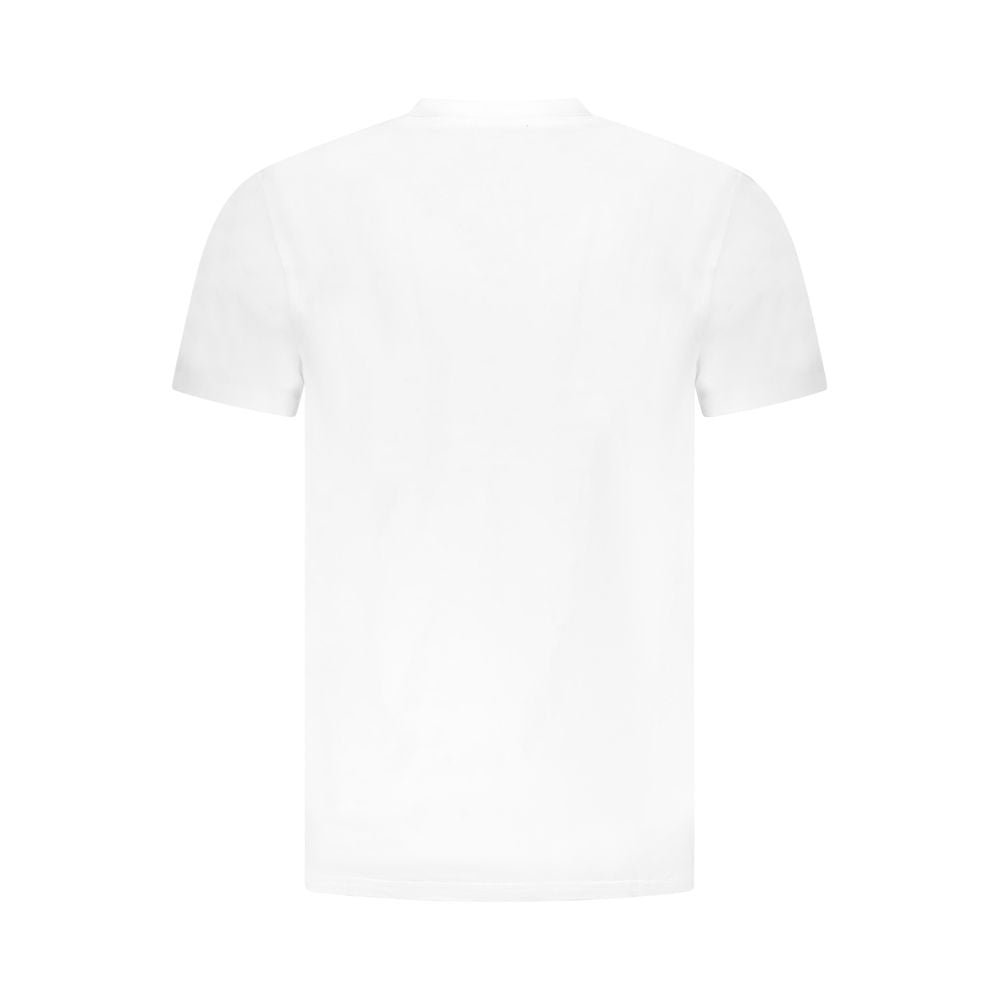 White Cotton Men T-Shirt