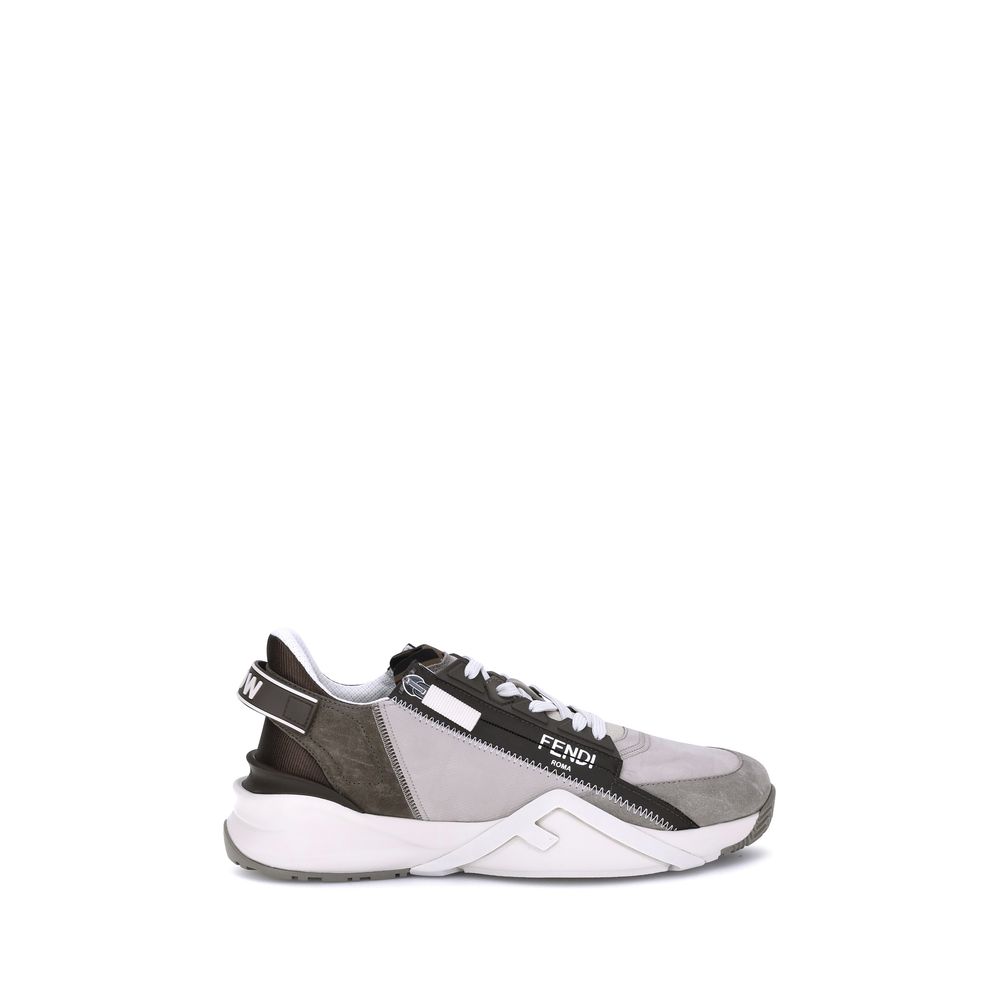 Beige Calf Leather Bos Taurus Low Top Sneakers