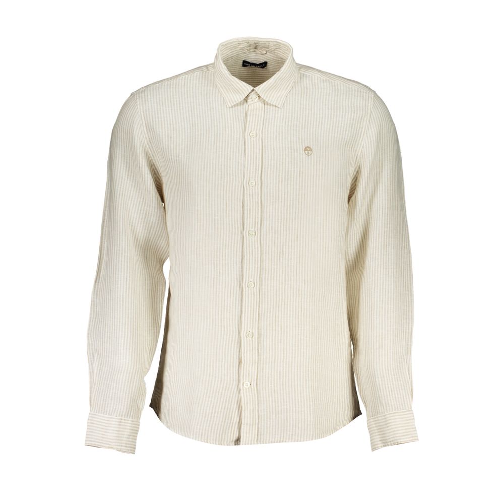Beige Linen Men's Shirt