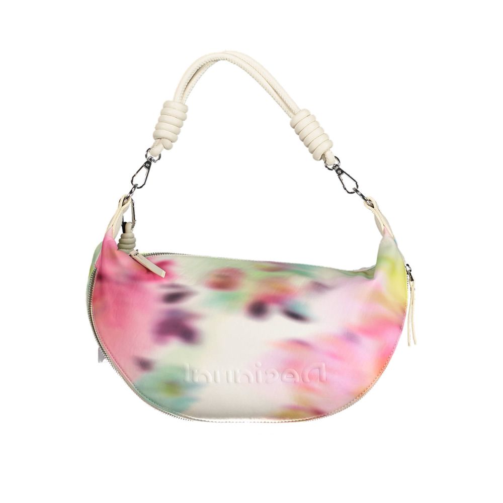 White Polyurethane Women's Handbag