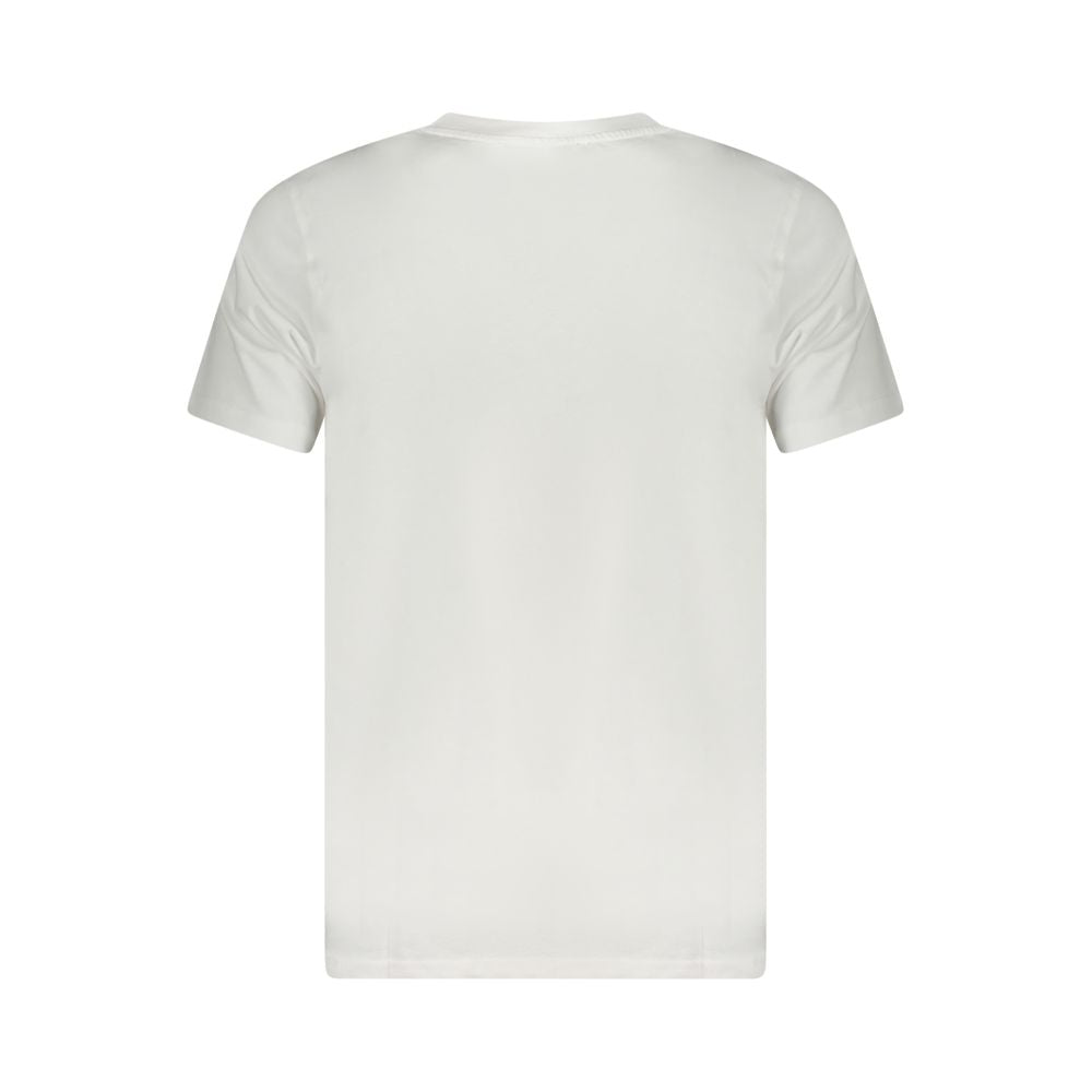 White Cotton Men T-Shirt