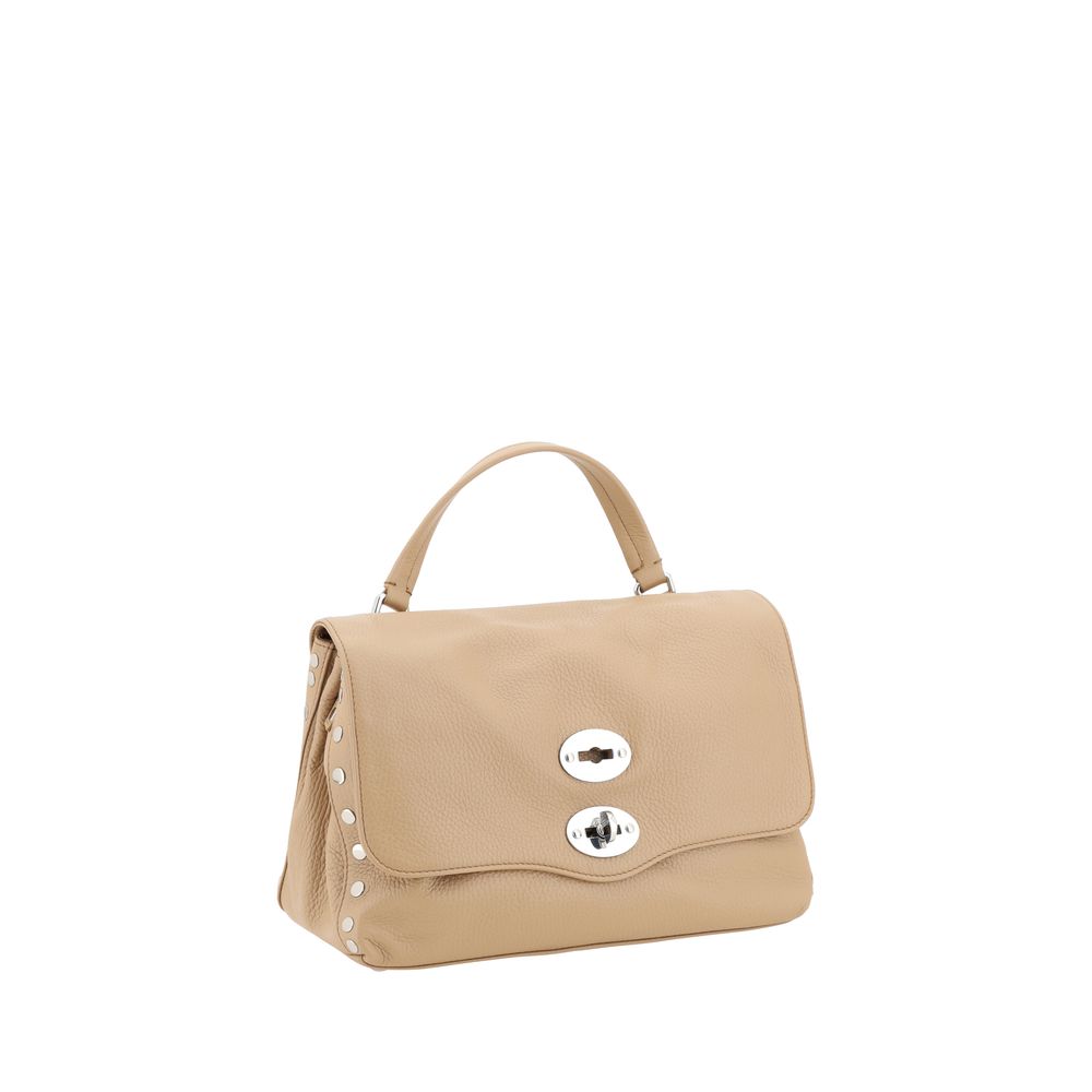 Beige Calf Leather Bos Taurus Shoulder Bag