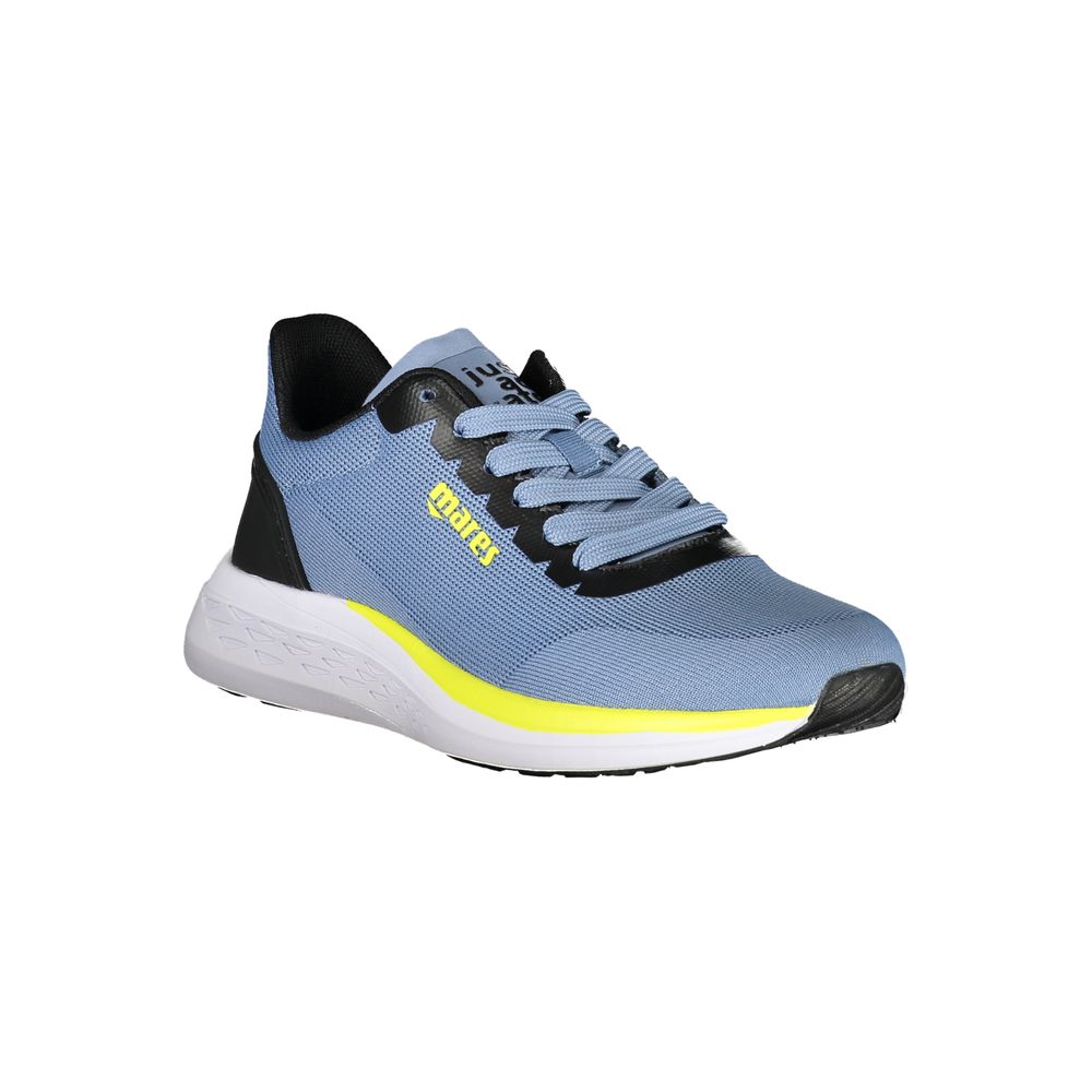 Light Blue Polyester Men Sneaker