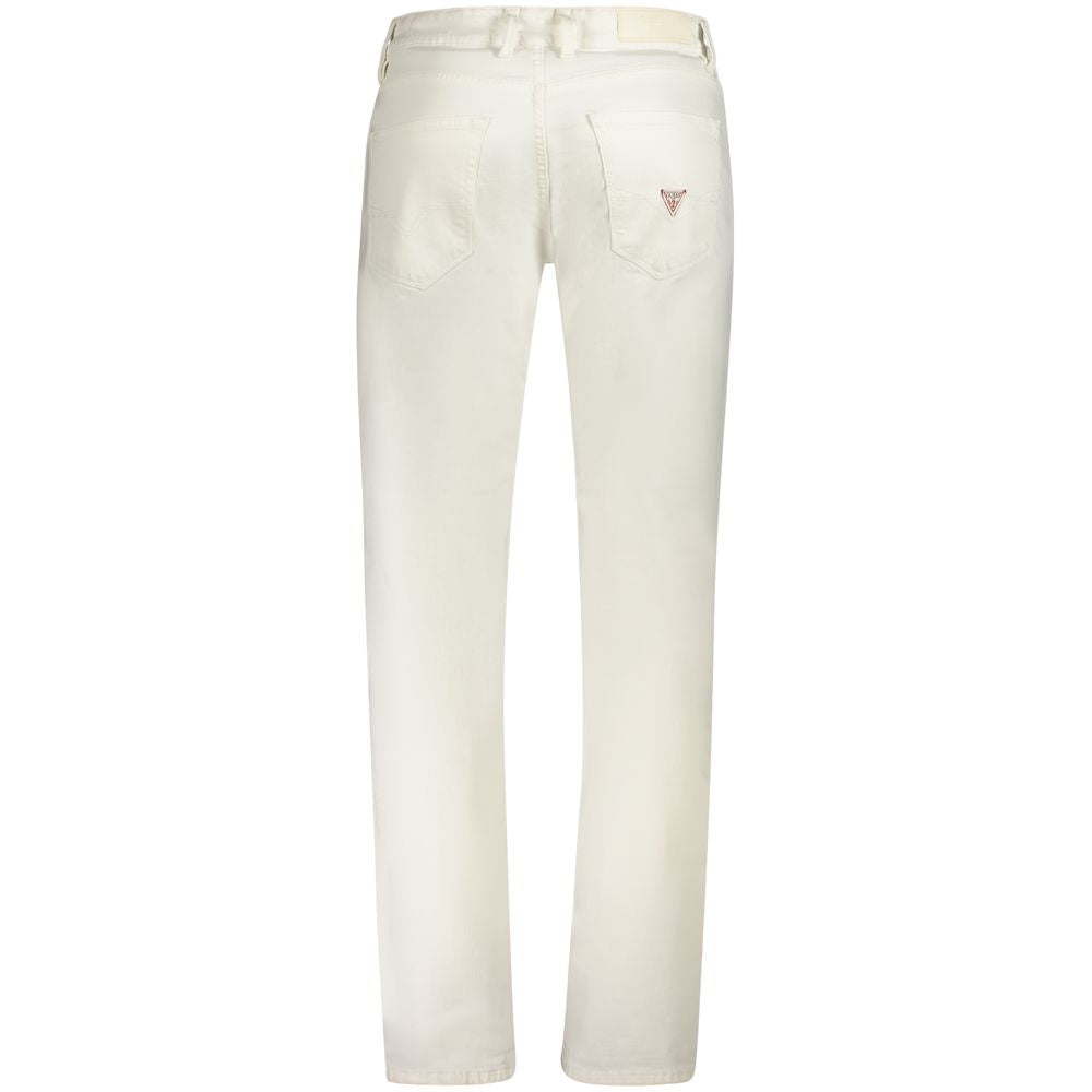 White Cotton Mens Jeans
