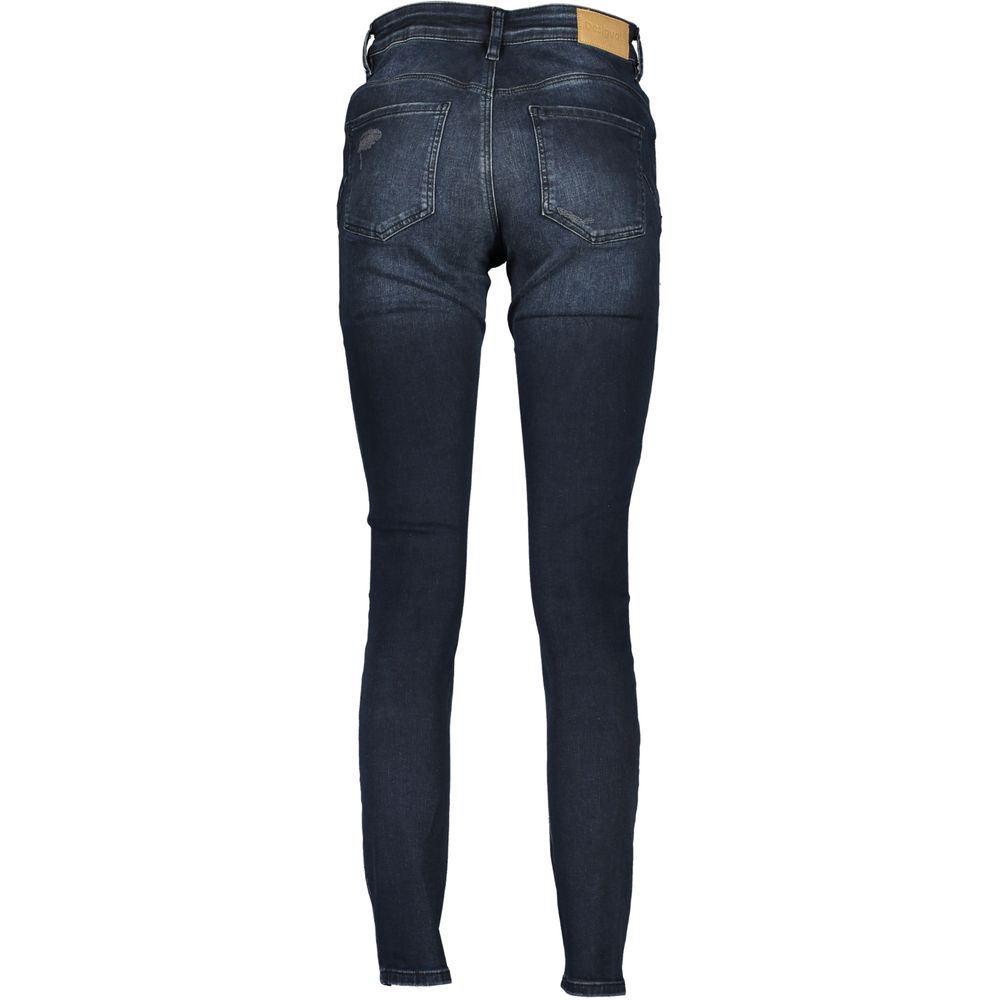 Blue Cotton Women Jeans