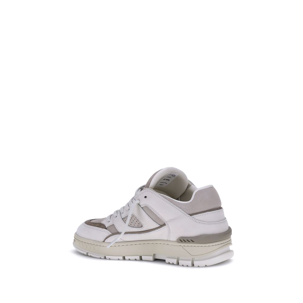 White Calf Leather Bos Taurus Low Top Sneakers