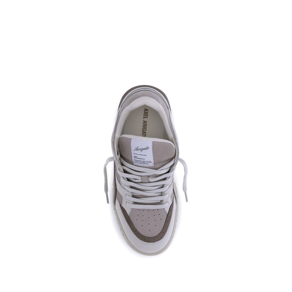 White Calf Leather Bos Taurus Low Top Sneakers