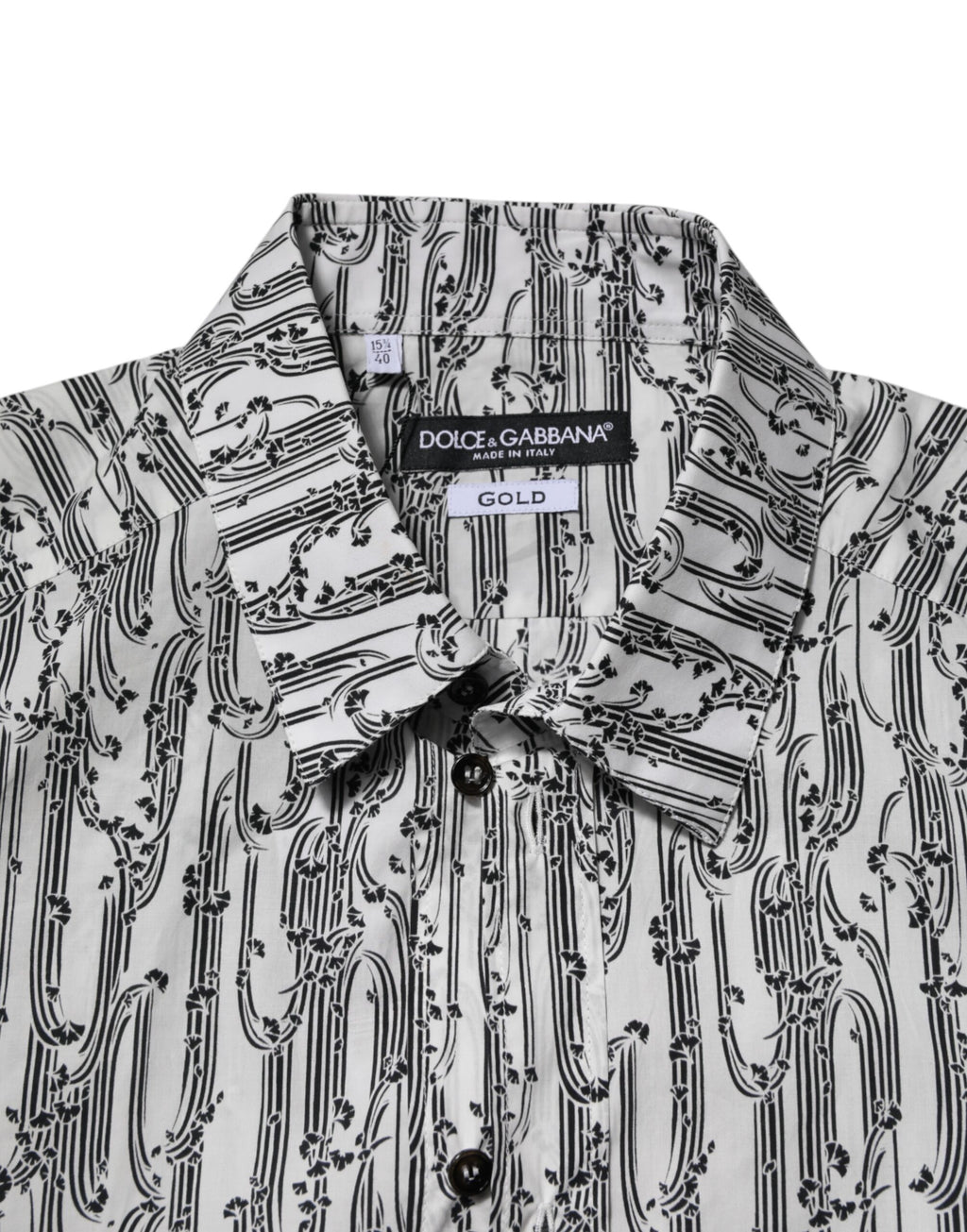 White Floral Print Casual Long Sleeves Shirt