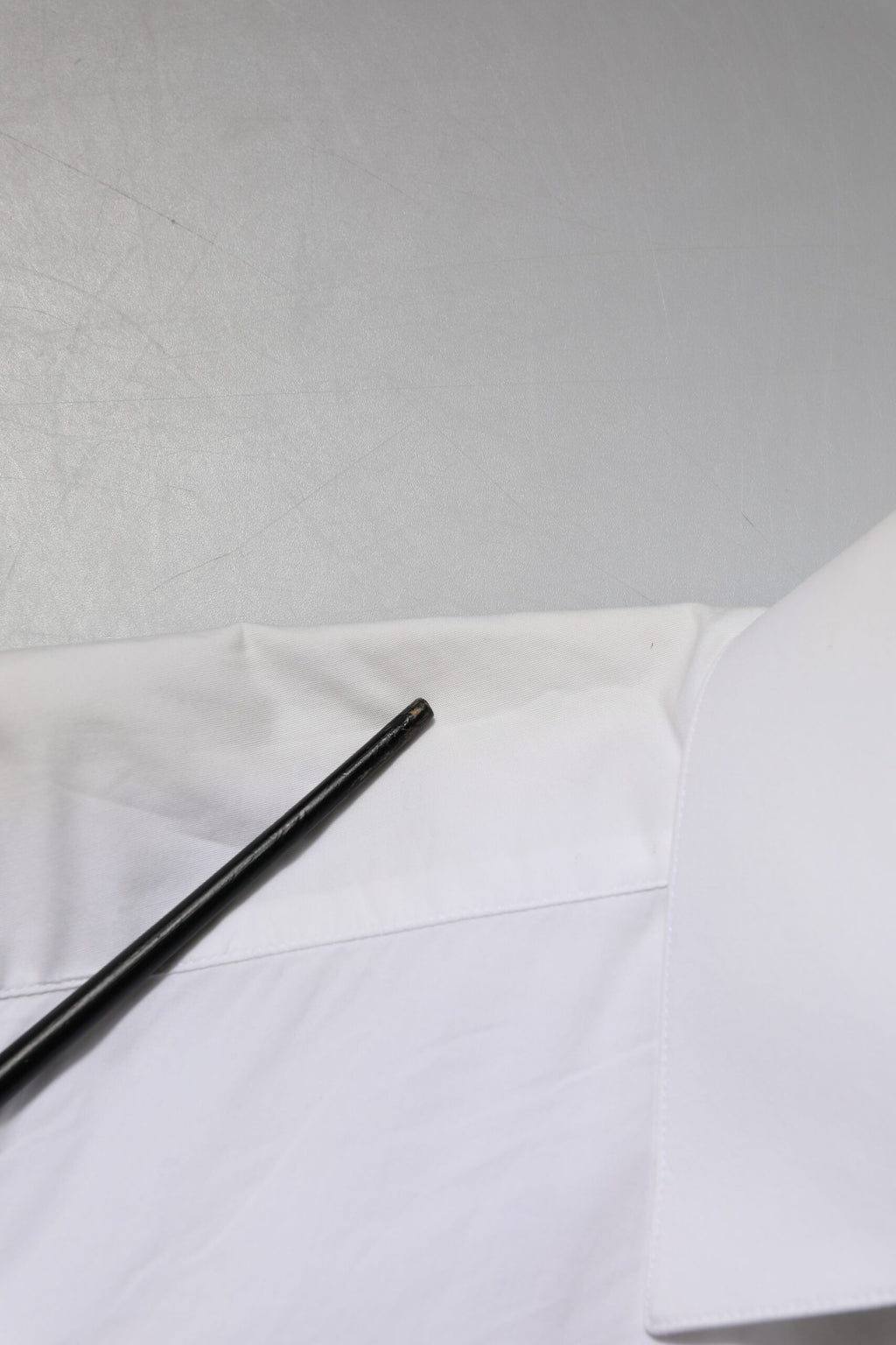 White Cotton GOLD Long Sleeves Dress Shirt