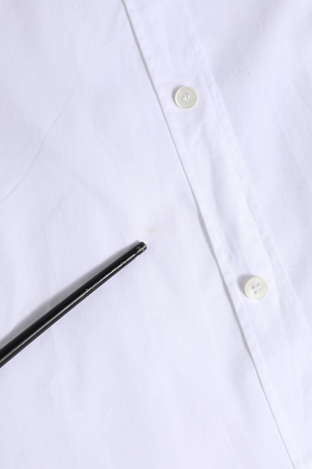 White Cotton GOLD Long Sleeves Dress Shirt