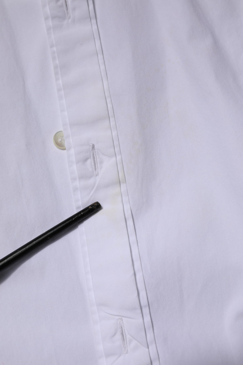 White Cotton GOLD Long Sleeves Dress Shirt