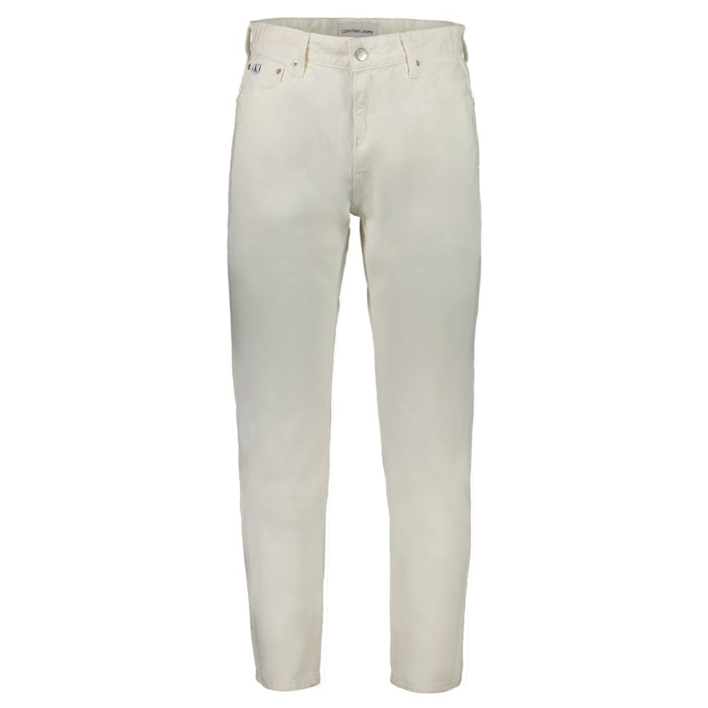 White Cotton Men's Jeans